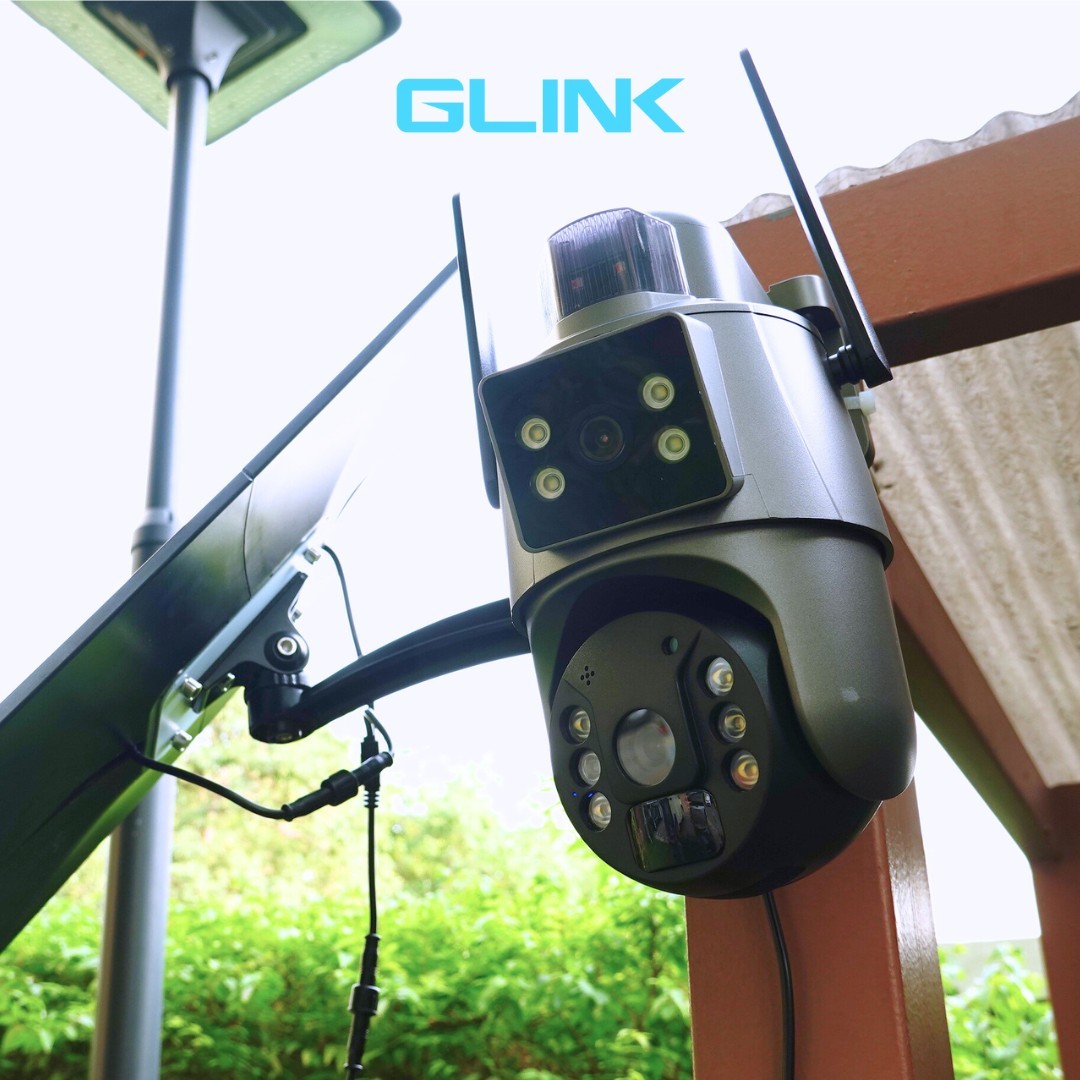 GLINK RBX-SL100 กล้องวงจรปิดโซล่าเซลล์ 4G ไร้สาย PTZ หมุนรอบ 360° Full HD