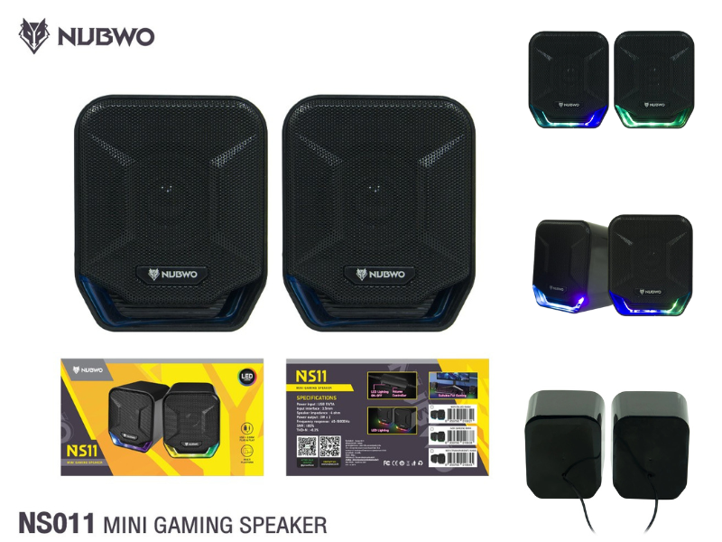 NUBWO USB  SPEAKER ลำโพงคอมพิวเตอร์ตั้งโต๊ะ มีไฟ LED