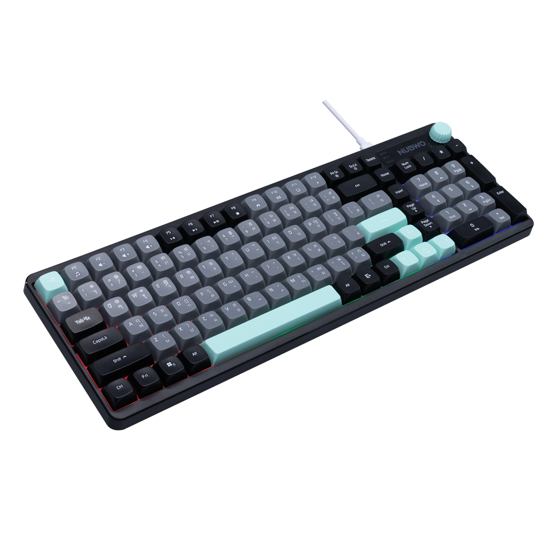 NUBWO คีย์บอร์ด Rubber Dome รุ่น NK56 เป็นปุ่มยางแบบ 103 ปุ่ม