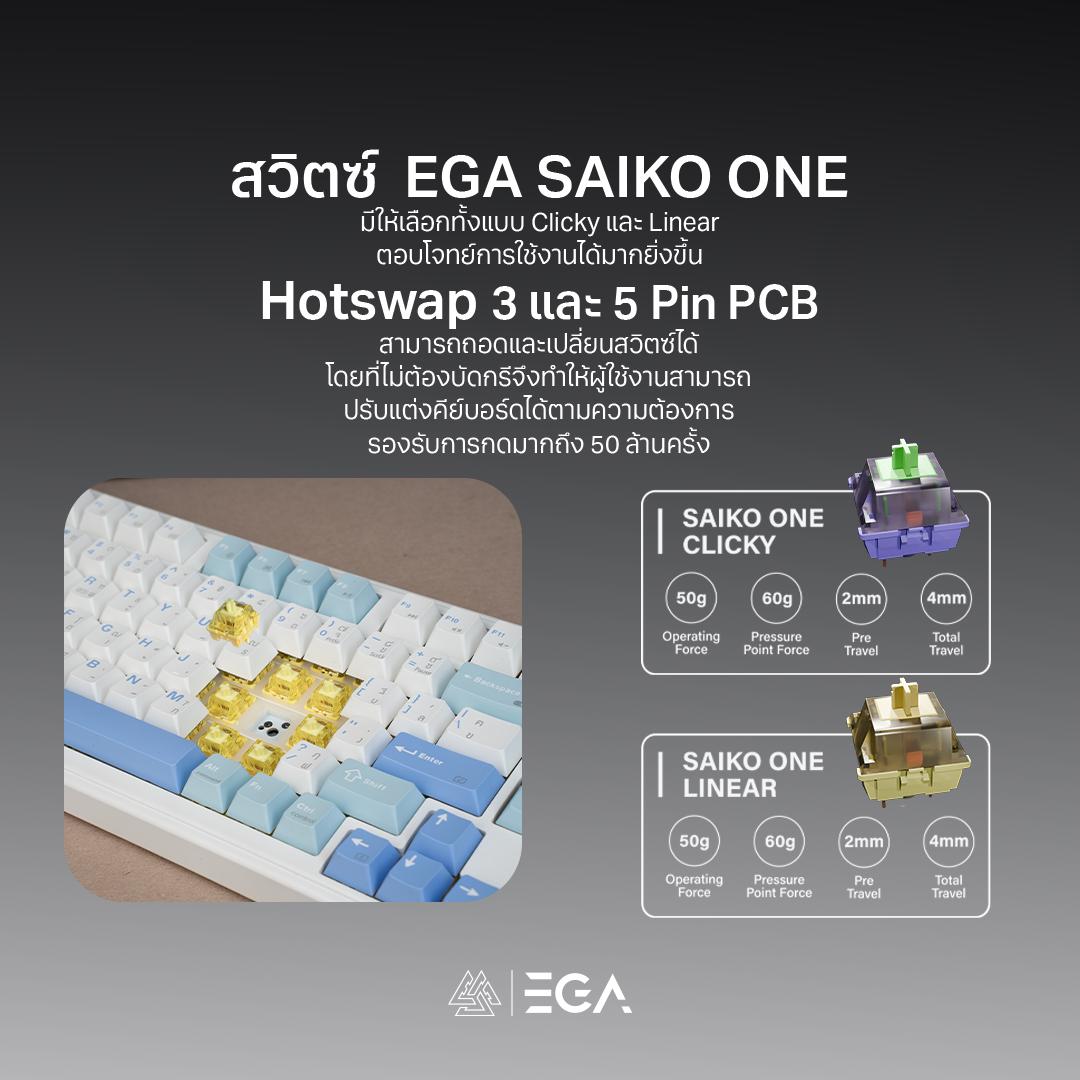 EGA Type CMK11 Custom Mechanical Keyboard 98%