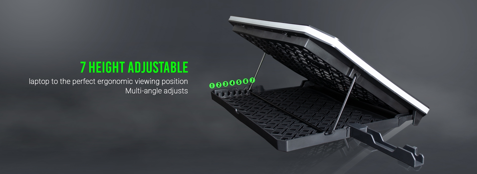 พัดลมรองระบายความร้อนโน๊ตบุ๊ค ขนาด 10-19นิ้ว ยี่ห้อEVG รุ่น TYPE CP3