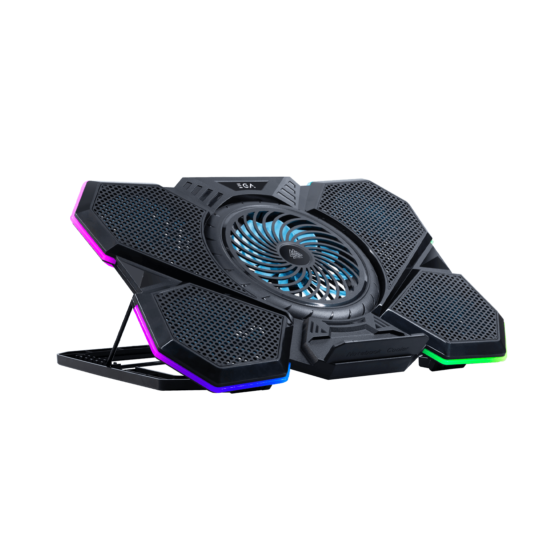 พัดลมรองระบายความร้อนโน๊ตบุ๊ค ขนาด 9-17นิ้ว ยี่ห้อEVG รุ่น TYPE CP4