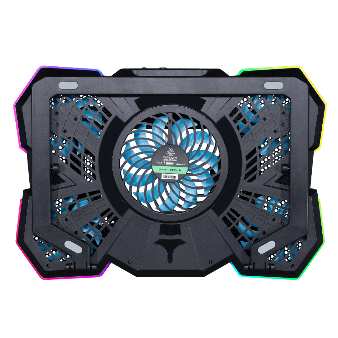 พัดลมรองระบายความร้อนโน๊ตบุ๊ค ขนาด 9-17นิ้ว ยี่ห้อEVG รุ่น TYPE CP4