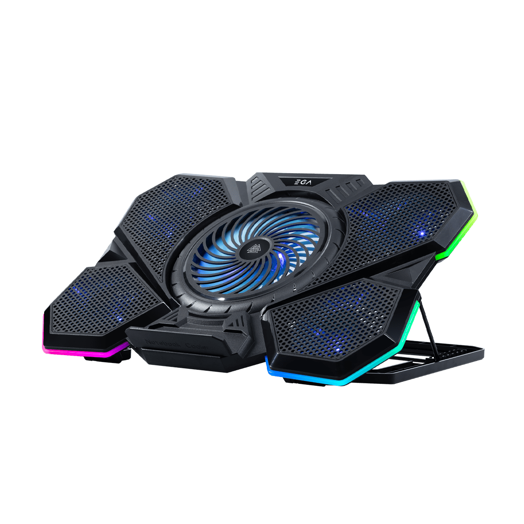 พัดลมรองระบายความร้อนโน๊ตบุ๊ค ขนาด 9-17นิ้ว ยี่ห้อEVG รุ่น TYPE CP4