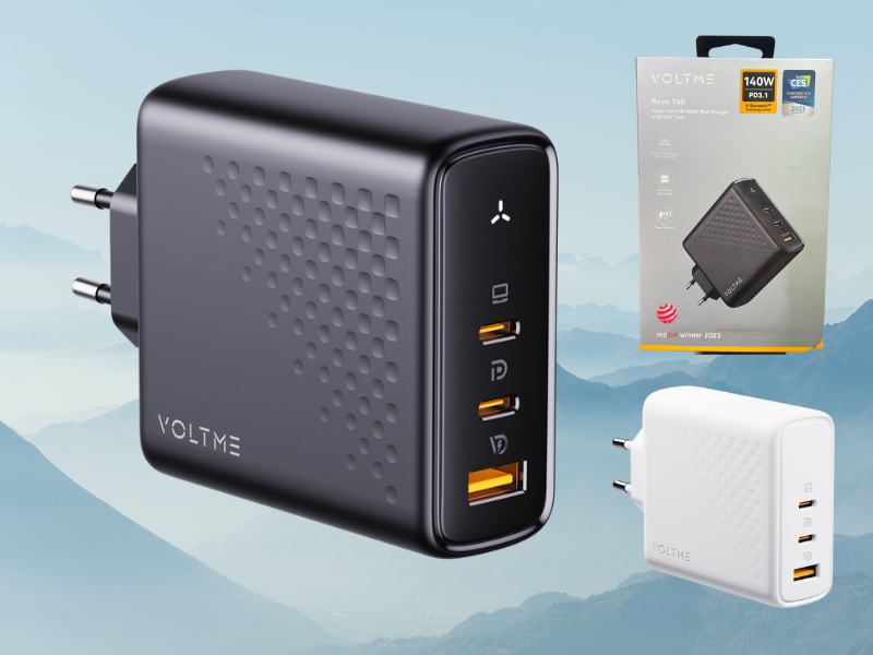VOLTME Revo 140 CCA GaN III 140W (Max) PD 3.1 & QC 5.0 & PPS Charger Adapter