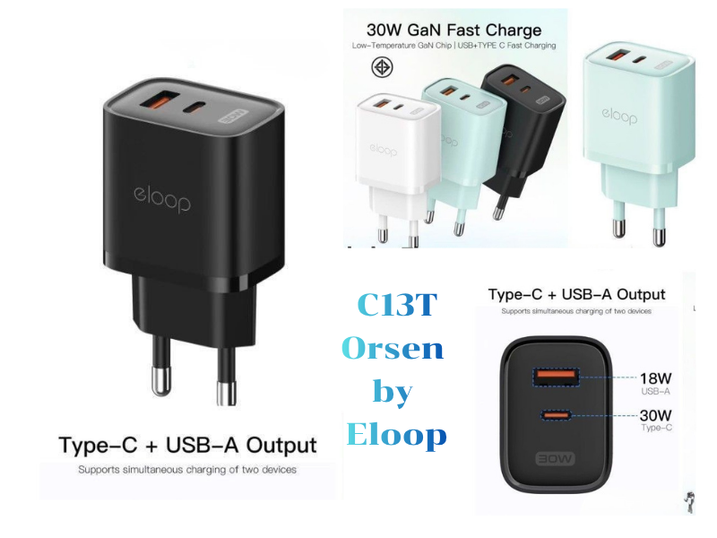 อะแดปเตอร์ชาร์จโทรศัพท์ ชาร์จมือถือ ยี่ห้อOrsen รุ่นC31T 30W