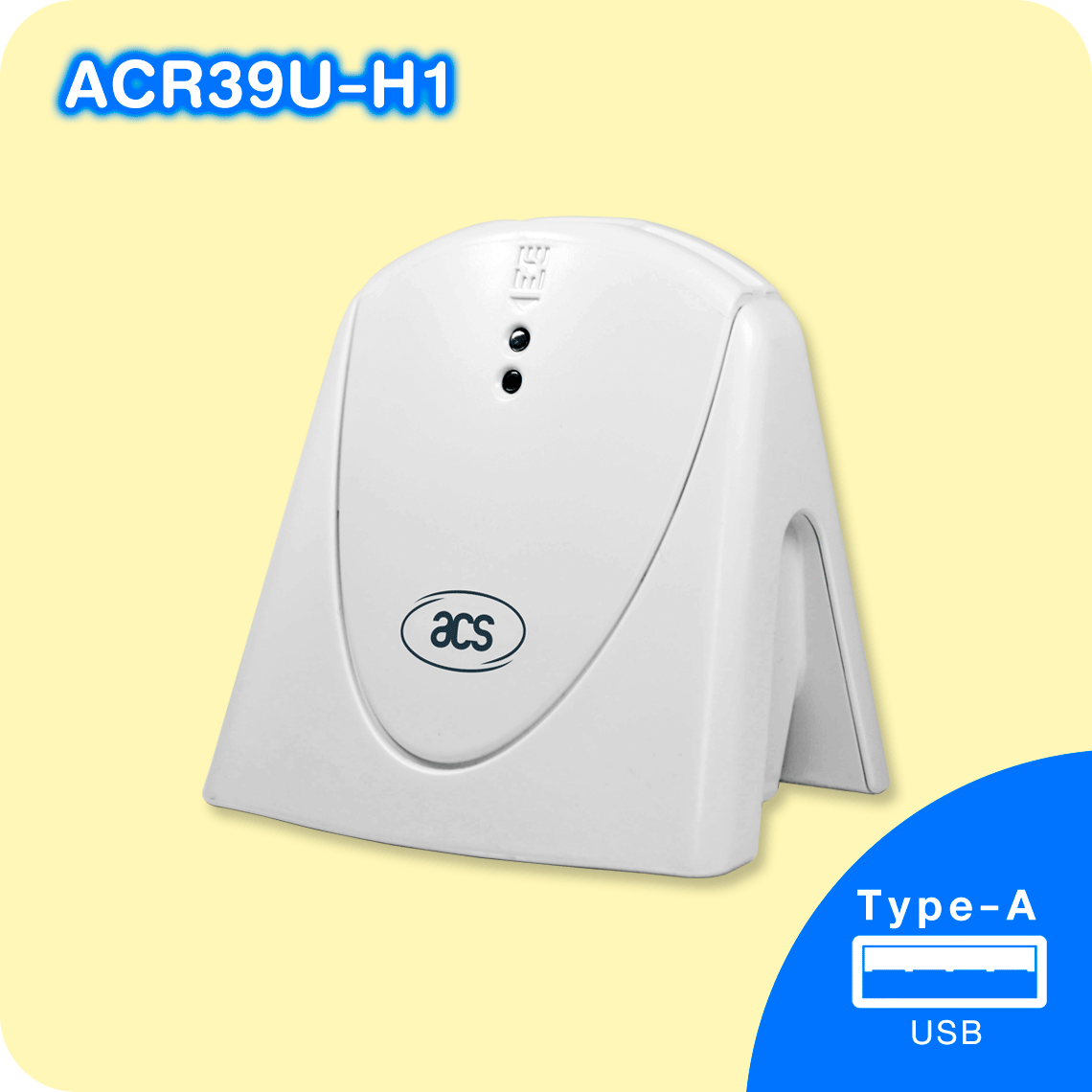 ACR39U-H1 เครื่องอ่านบัตรประชาชน แบบแนวตั้ง USB Type-A Smart Card Reader
