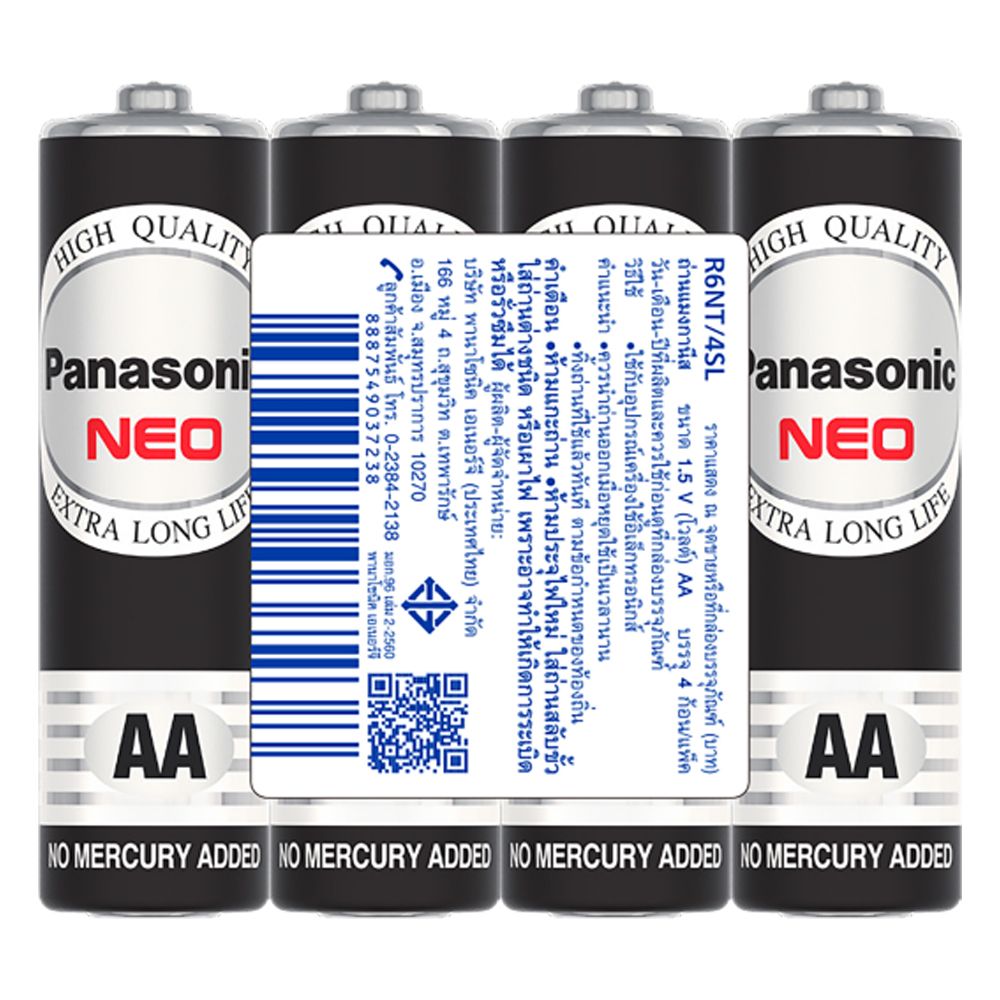 ถ่าน Panasonic NEO AA แพ็ค 4ก้อน รุ่น R6NT/4SL