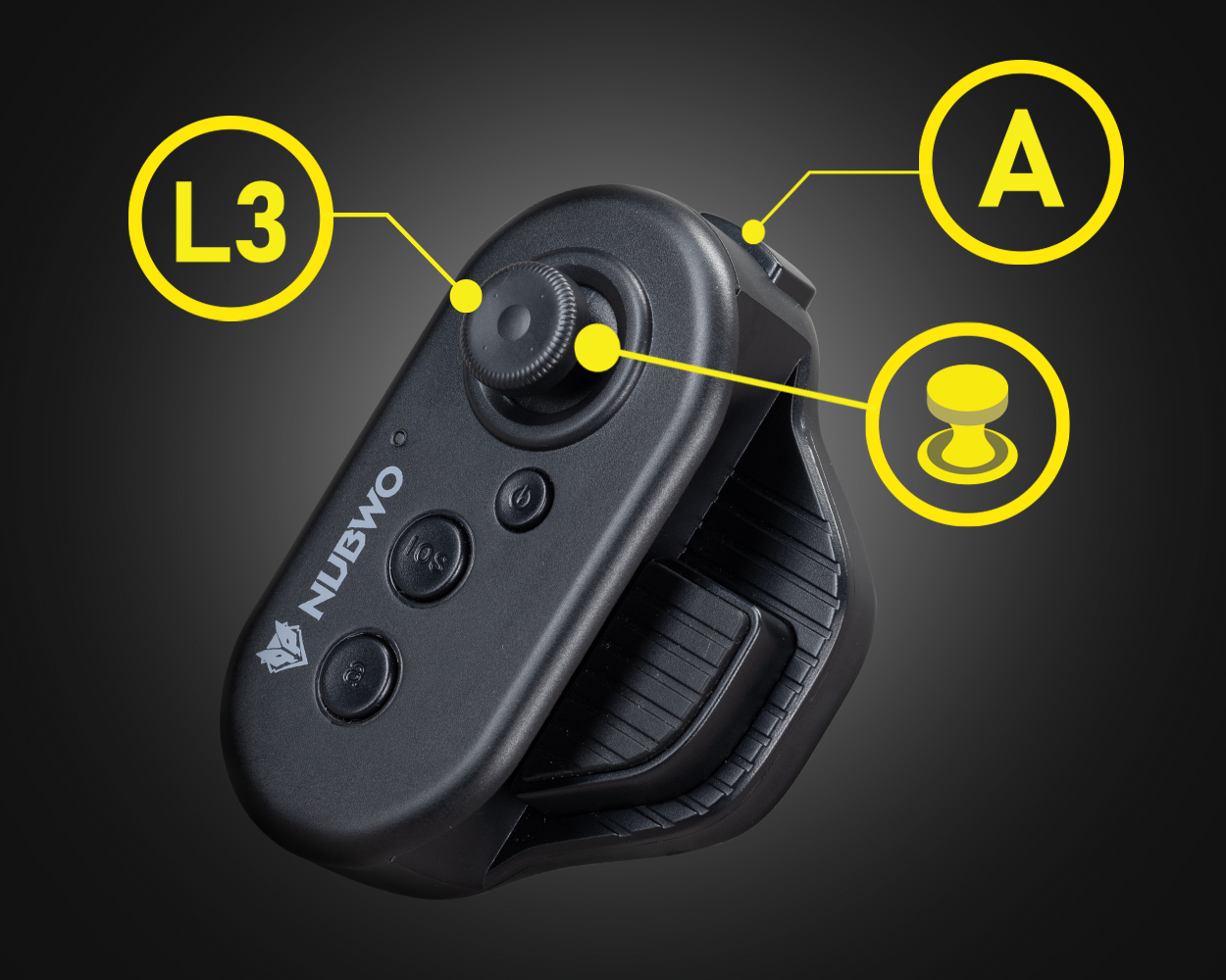 จอยเกมมือเดียวไร้สาย One-handed Gamepad Wireless ใช้งานกับระบบ Android และ iOS