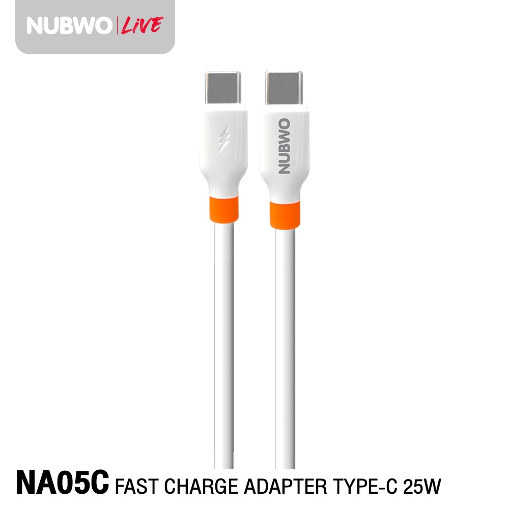 ADAPTER CHARGER MOBILE 25W พร้อมสายชาร์จ ยี่ห้อNUBWO รุ่นNA05C