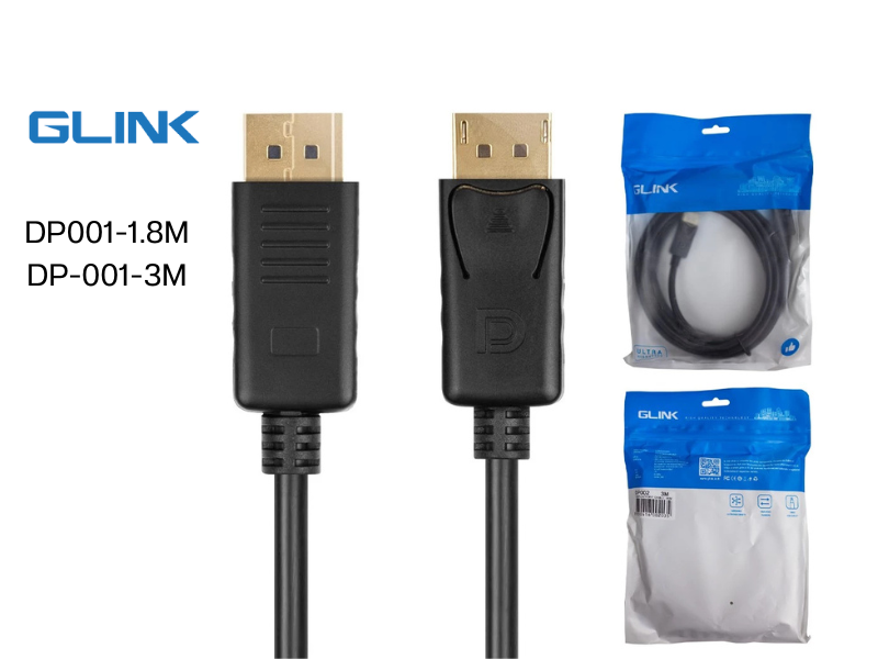 GLINK DP001 สาย DisplayPort คุณภาพสูงสายยาว 1.8เมตร