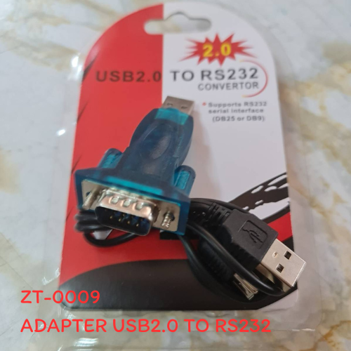 หัวแปลง USB 2.0 to RS232 Serial interface adapter DB9 conveter