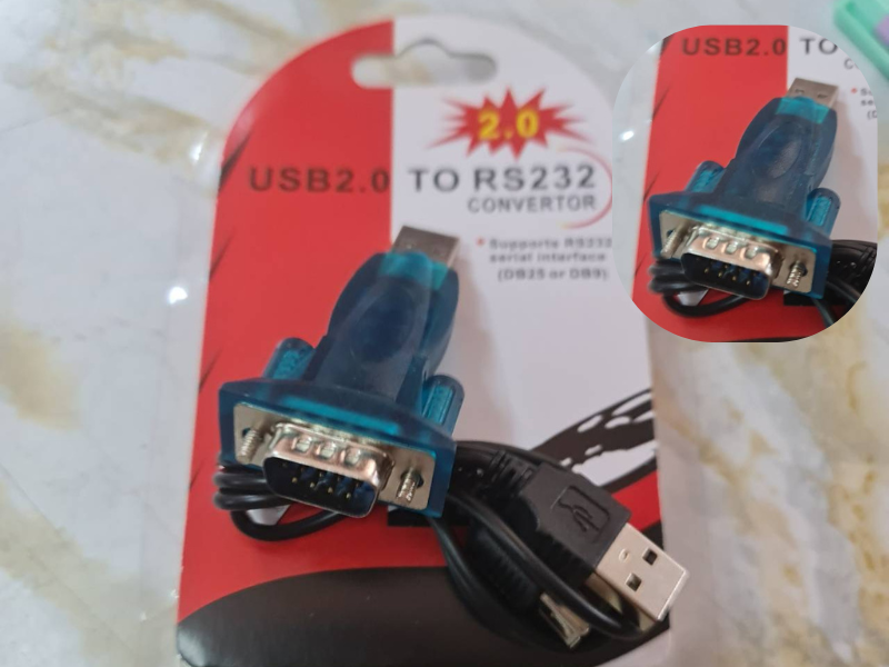 หัวแปลง USB 2.0 to RS232 Serial interface adapter DB9 conveter