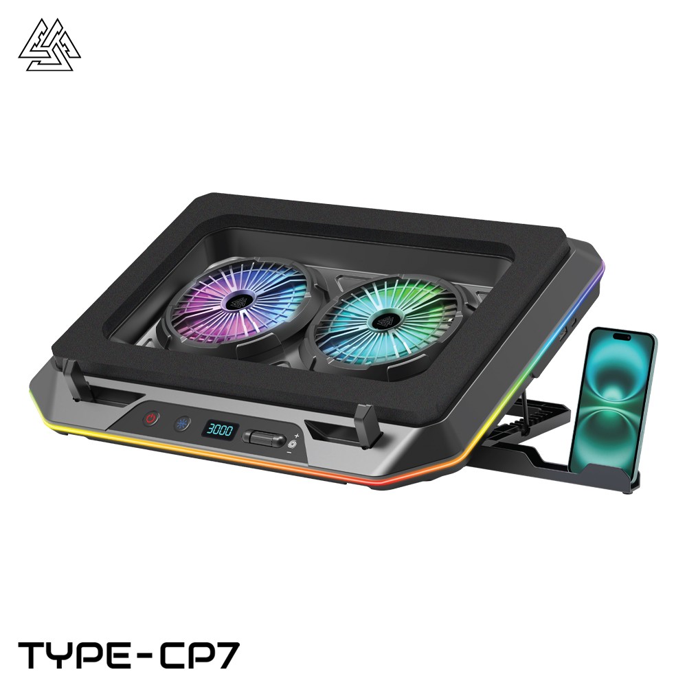 EGA พัดลมระบายความร้อนสำหรับโน้ตบุ๊ก รองรับขนาด 9-17 นิ้ว