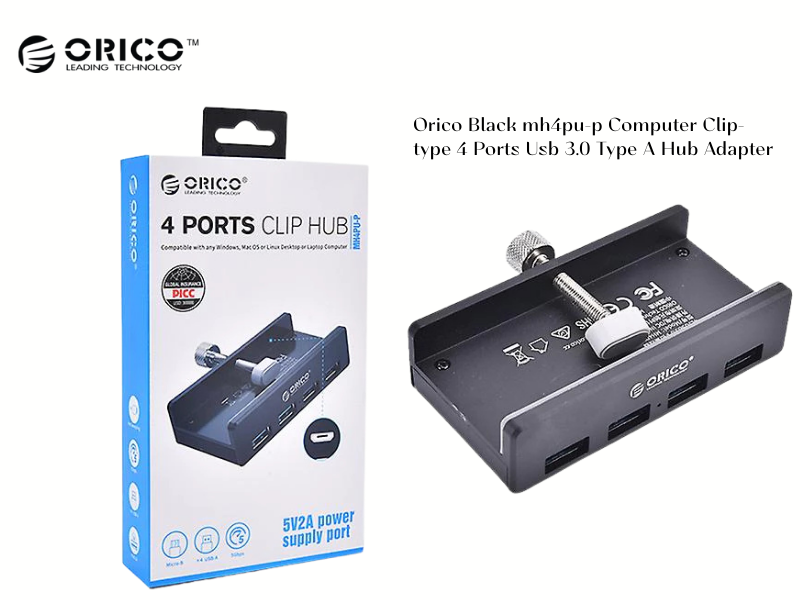 ORICO Computer Clip-type 4 Ports Usb 3.0 Type A Hub Adapter