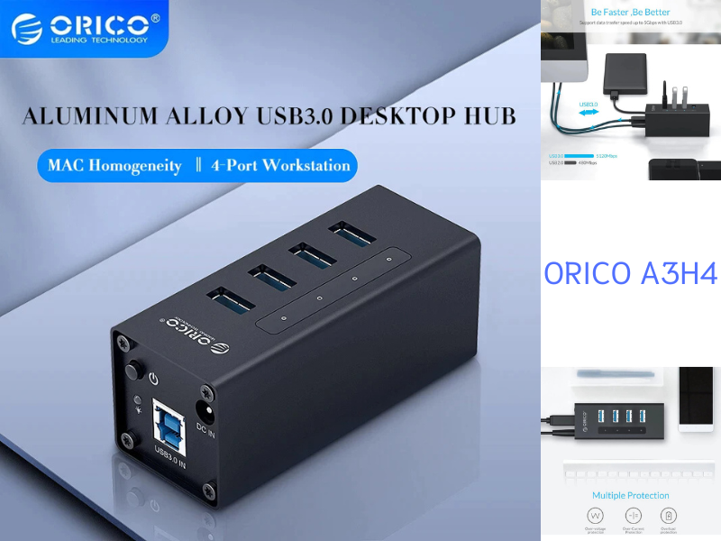 ORICO A3H4 Aluminum Hub USB High Speed USB 3.0 Hub