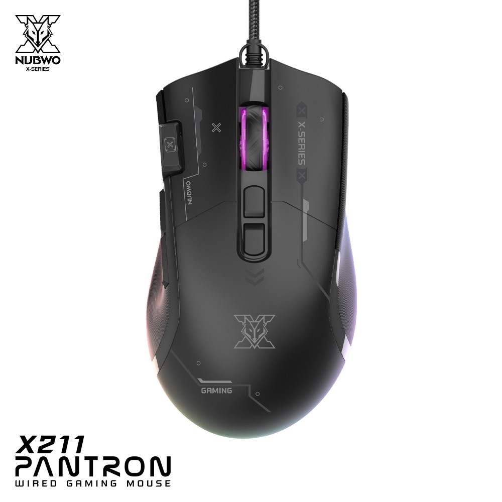 NUBWO X-SERIES USB RGB GAMING MOUSE 12800dpi Model X211