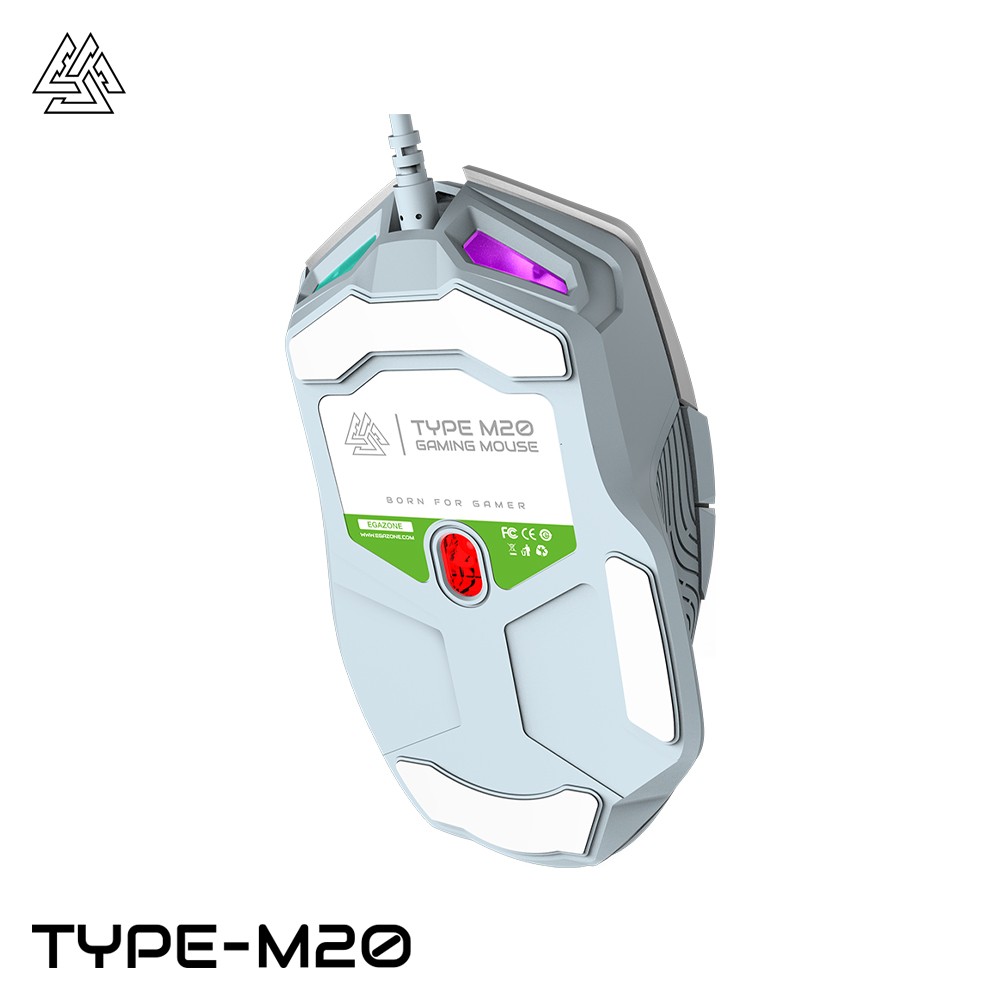EVA TYPE M20 USB GAMING MOUSE 7BUTTONS WITH LED LIGHTING