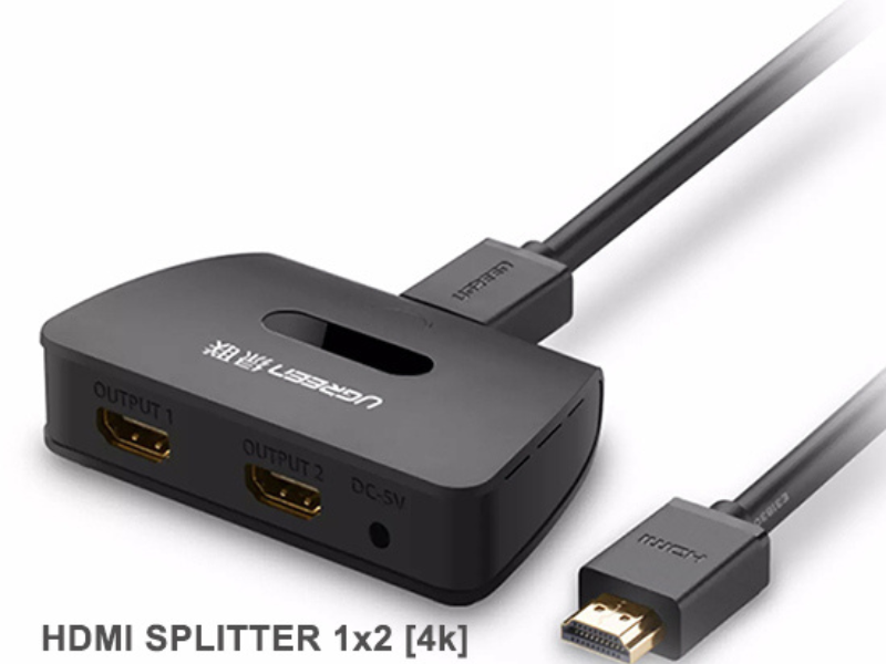 UGREEN HDMI Splitter 1x2 - กล่องแยกสัญญาน 1x2 (4K)