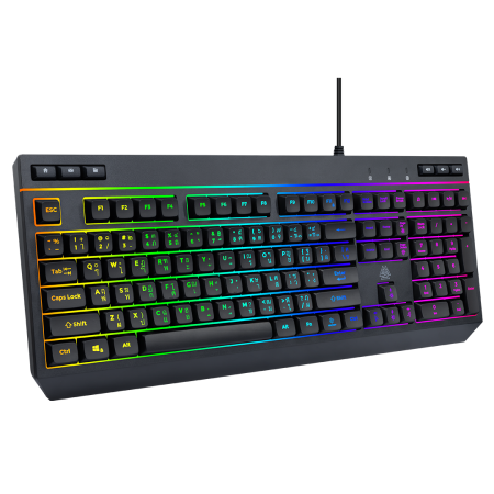 EGA TYPE K8 Rubber Dome RGB คีย์บอร์ดปุ่มยาง ไฟ RGB