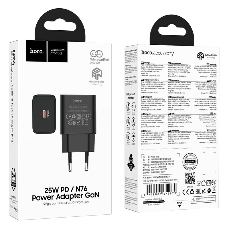 HOCO ADAPTER FAST CHARGE PD 25Watt รองรับมาตรฐานชาร์จเร็ว