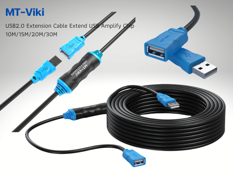MT-Viki USB2.0 Extension Cable USB Amplify Chip สายความยาวUSB 30.0M