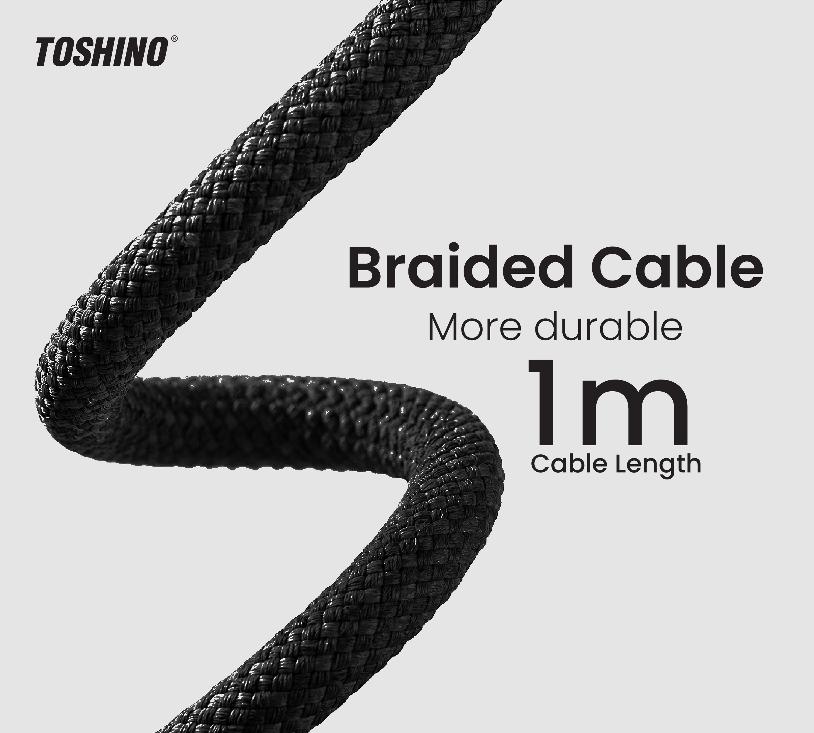 TOSHINO USB-C TO USB-C CABLE สายชาร์จ สายโอนถ่ายข้อมูล