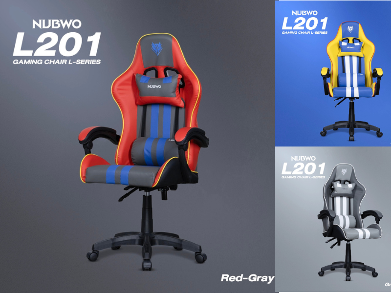 NUBWO Model L201 เก้าอี้เล่นเกม เก้าอี้สำนักงาน เก้าอี้ออฟฟิศ