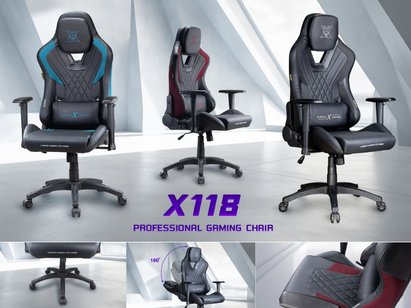 เก้าอี้เกมมิ่ง รุ่น X118 เหมาะกับการเล่นเกมส์และการทำงานเป็นเวลานาน