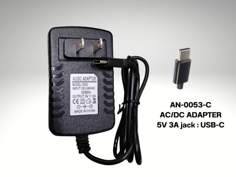อะแดปเตอร์พาวเวอร์ซัพพลาย 5V 3A หัวเสียบ USB Type-C