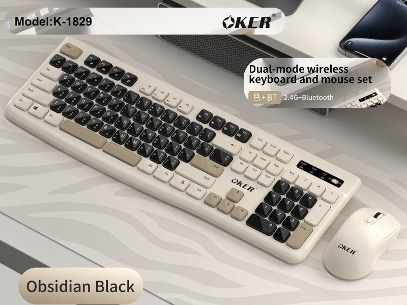 OKER Model: K-1829 Keyboard and Mouse Dual-Mode Wierless