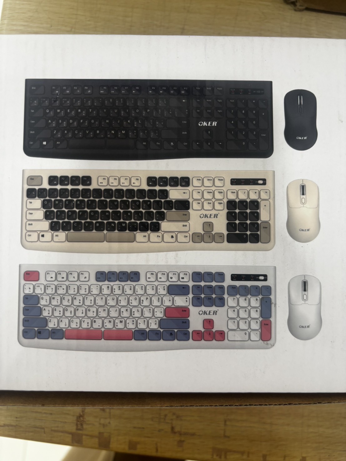 OKER Model: K-1829 Keyboard and Mouse Dual-Mode Wierless