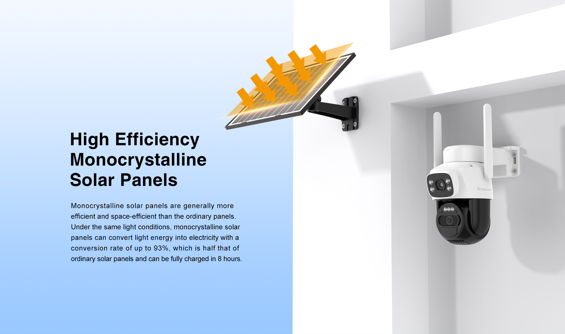 VStarcam รุ่น BG622DR กล้องรักษาความปลอดภัยแบบ 4G Solar Camera
