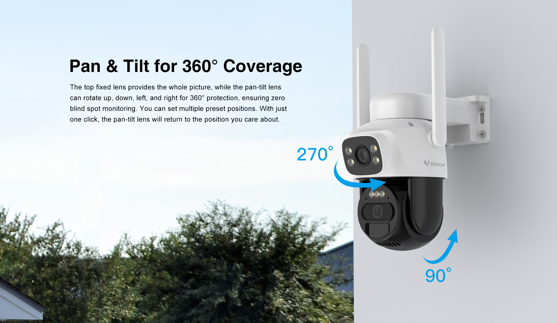 VStarcam รุ่น BG622DR กล้องรักษาความปลอดภัยแบบ 4G Solar Camera