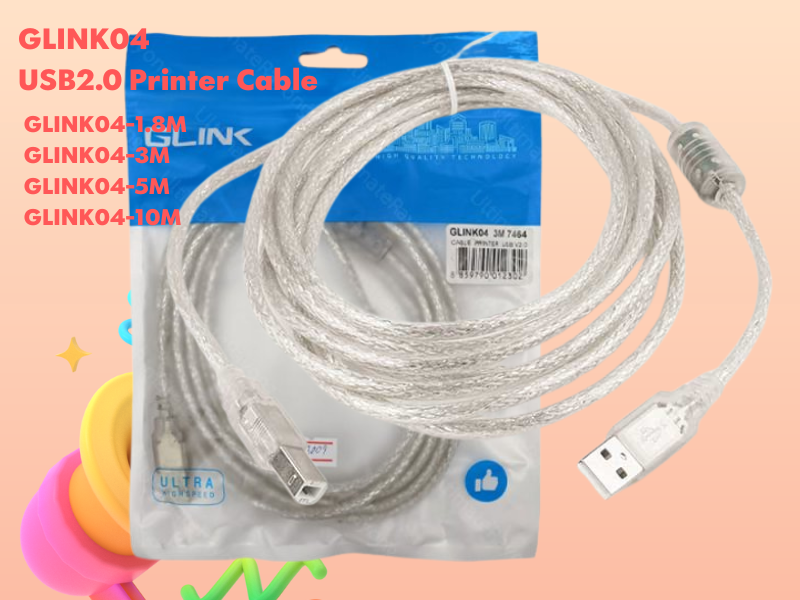 GLINK USB2.0 Printer Cable สายยาว 1.8เมตร รุ่น GLINK04