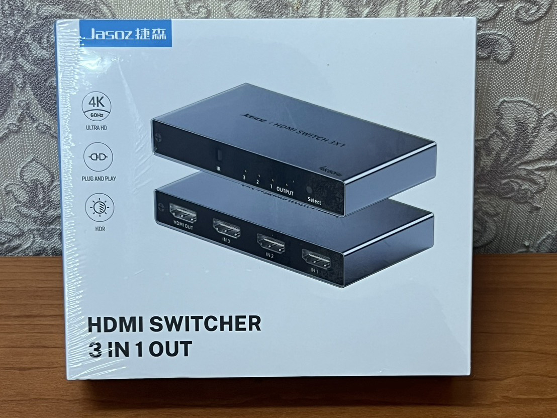 HDMI Switch 3 in 1 แบรนด์ Jason รุ่น G153 เป็นอุปกรณ์สลับสัญญาณ HDMI
