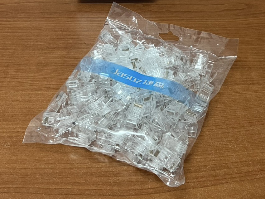 JASOZ RJ45 CAT6 Pack 100 Modular Plug Cat6 หัวแลน ตัวผู้