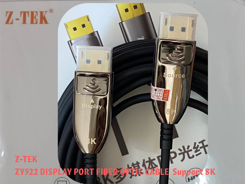 Z-TEK รุ่นZY522 สาย DisplayPort to DisplayPort Fiber Optic Cable 8K